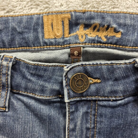 Kut From The Kloth Jeans Women's Size 6 Medium Wash Skinny Jeans Ankle Zipper - Picture 4 of 11